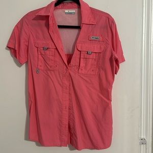 Columbia PFG Pink Fishing/Sun Shirt